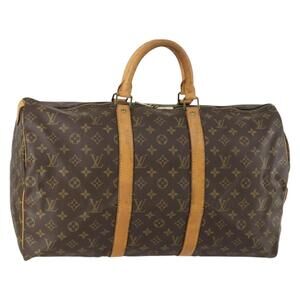 LOUIS VUITTON Monogram Keepall 50 Boston Bag M41426 LV Auth 159645